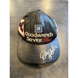 Vintage Dale Earnhardt Goodwrench #3 Leather Strapback Hat